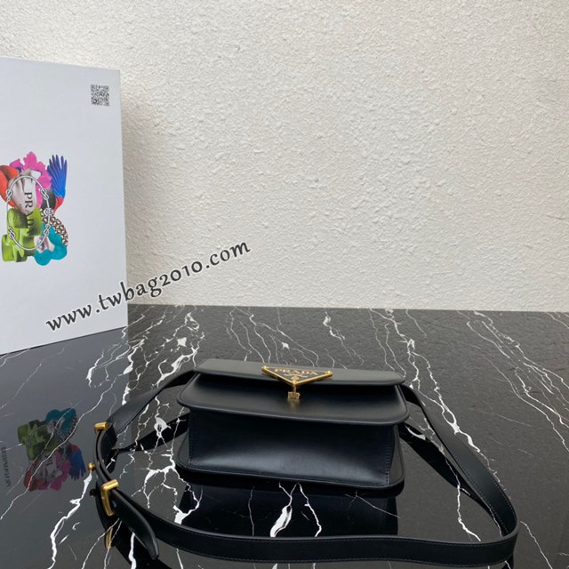 Prada專櫃新款空姐包1BD320 普拉達平紋牛皮單肩斜挎女包 csp1731